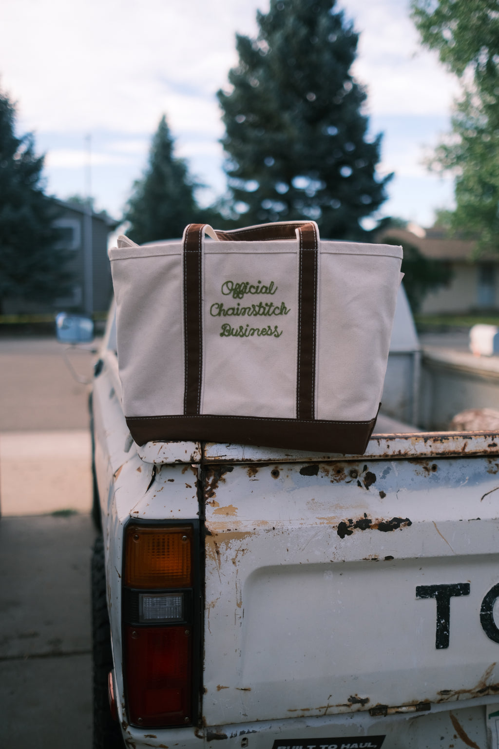 Custom Chainstitched Canvas Tote Bag