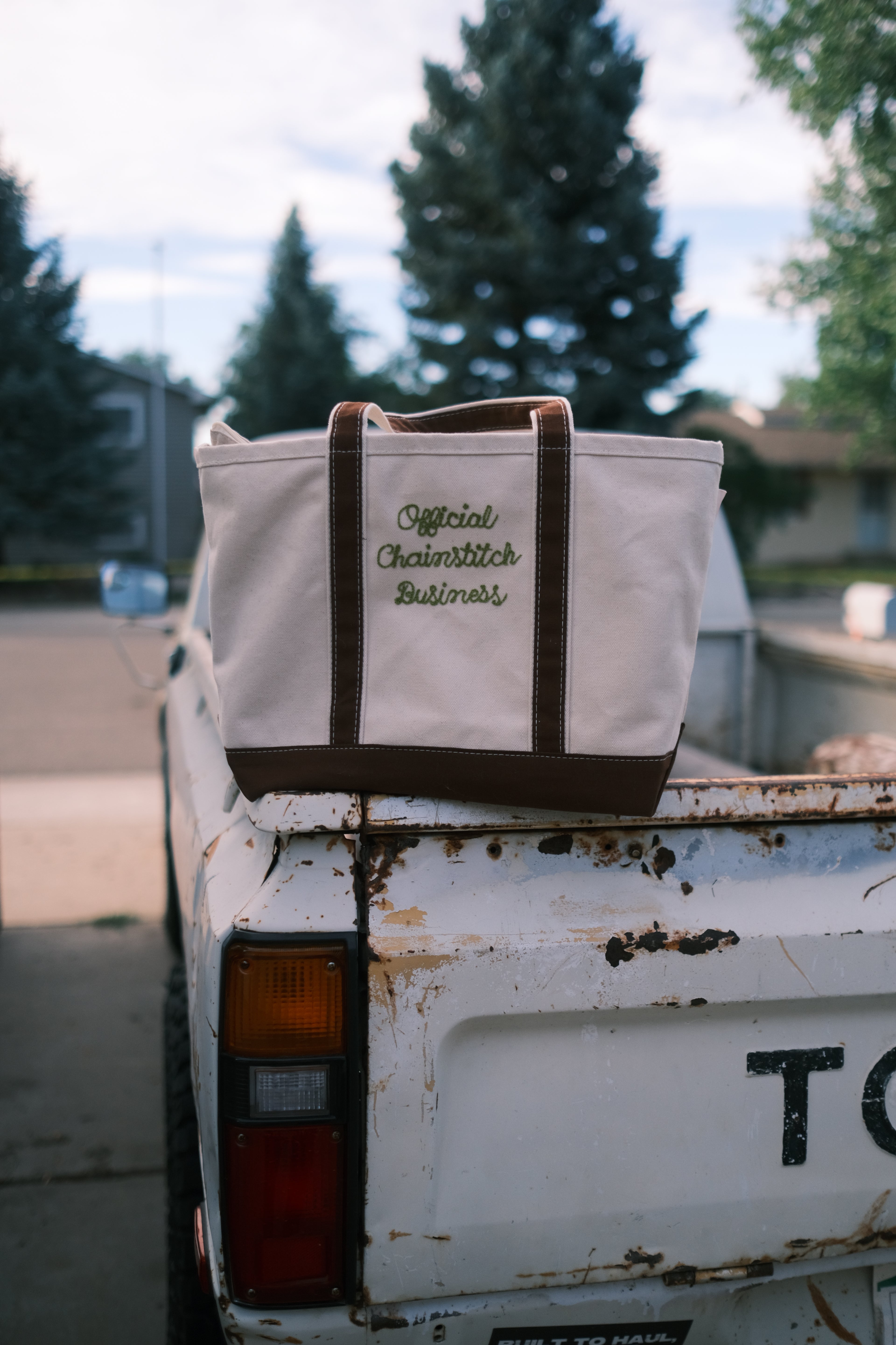 Custom Chainstitched Canvas Tote Bag