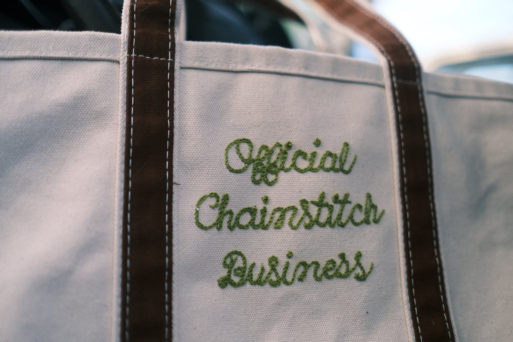 Custom Chainstitched Canvas Tote Bag