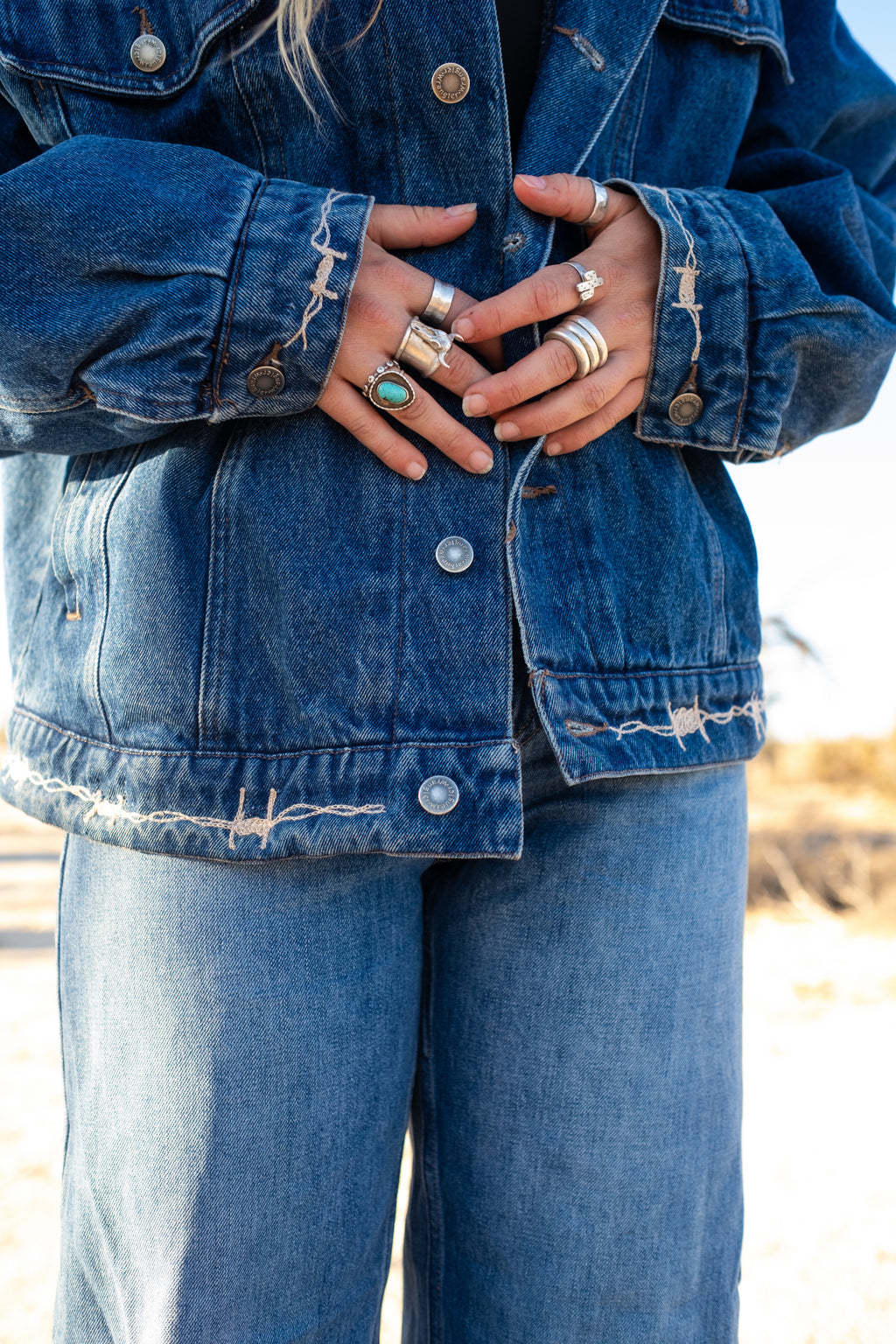 Western Themed Chainstitch Jacket