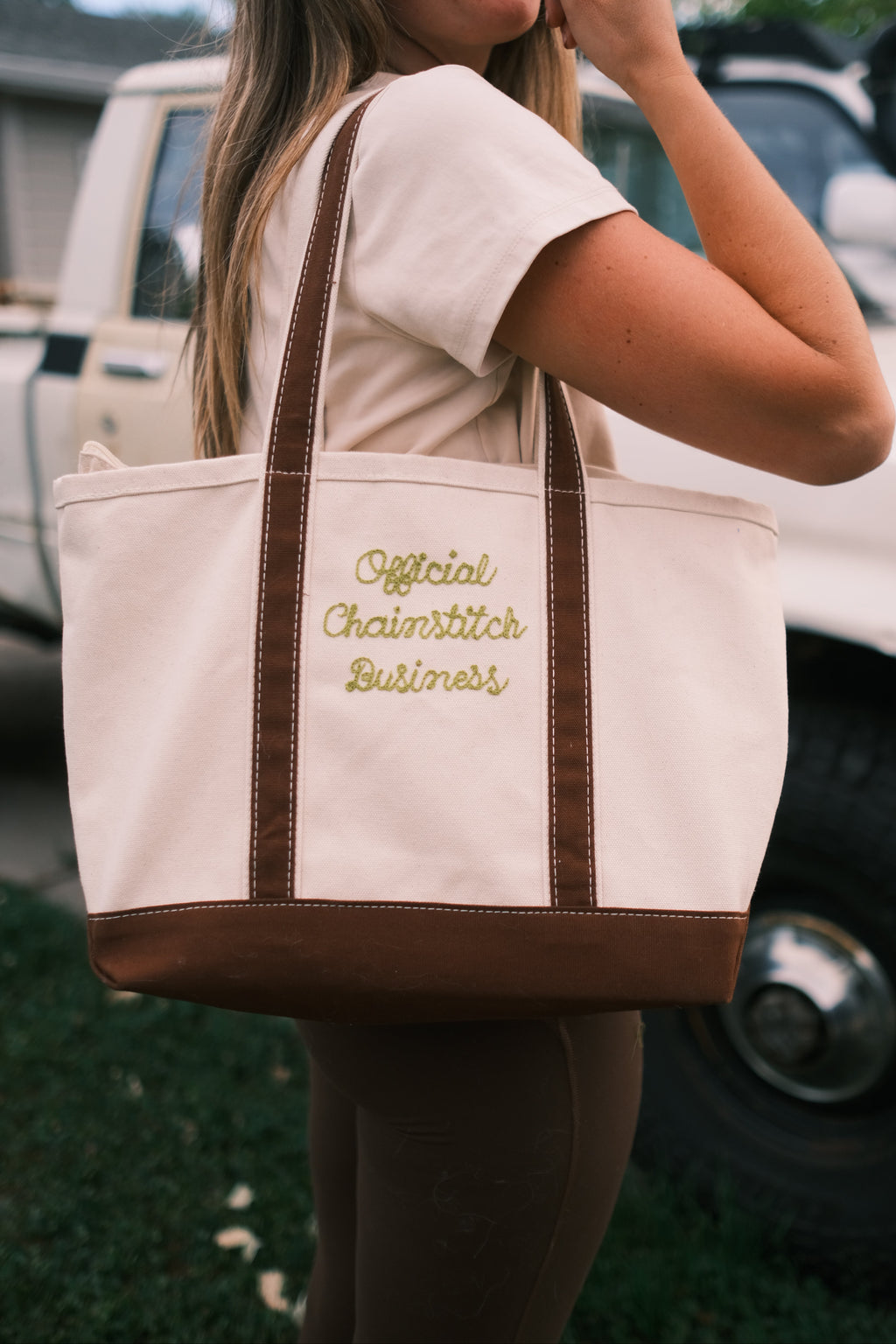 Custom Chainstitched Canvas Tote Bag