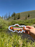 Trout Chainstitched Patch