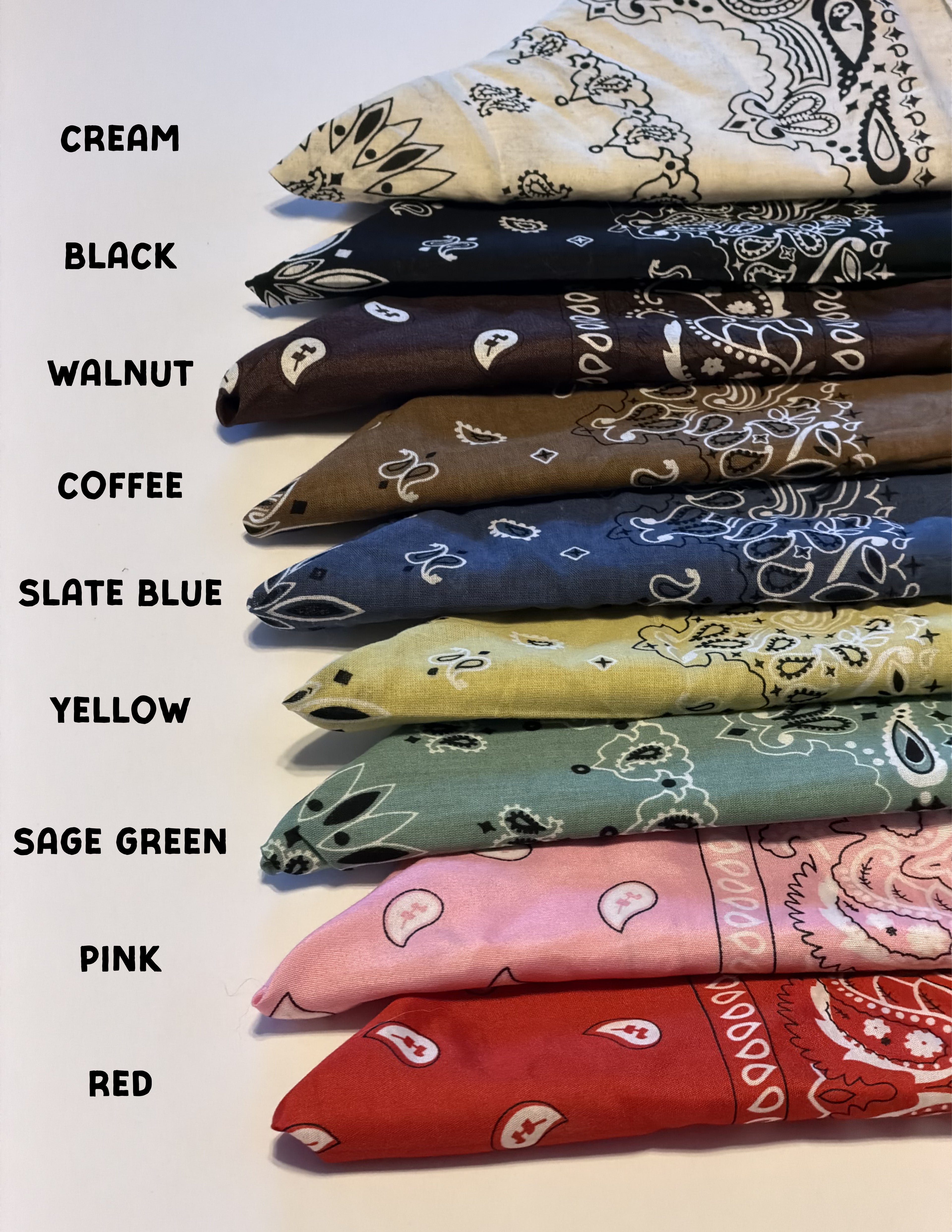 Custom Chainstitched Bandana