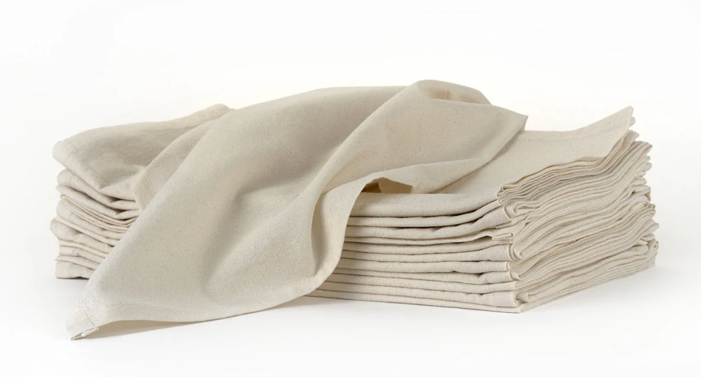 Chainstitched Flour Sack Kitchen Towel