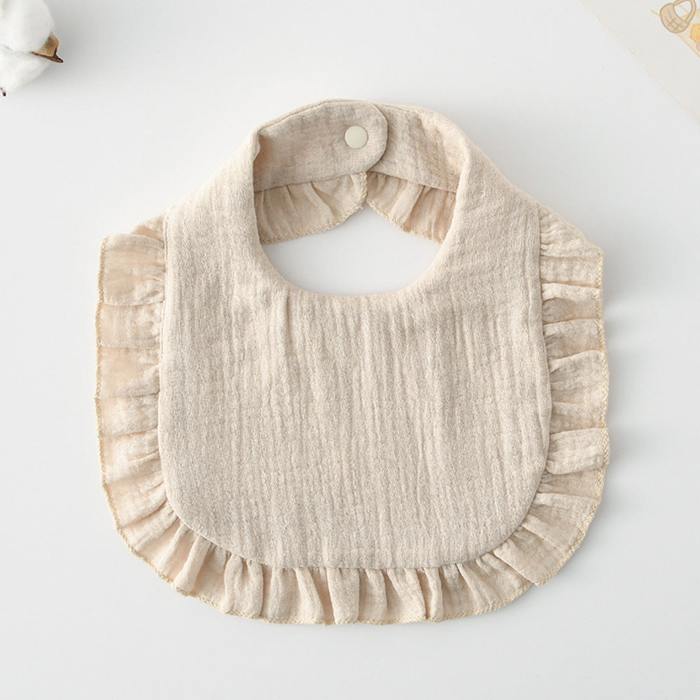 Baby Bib w/ Ruffle Trim