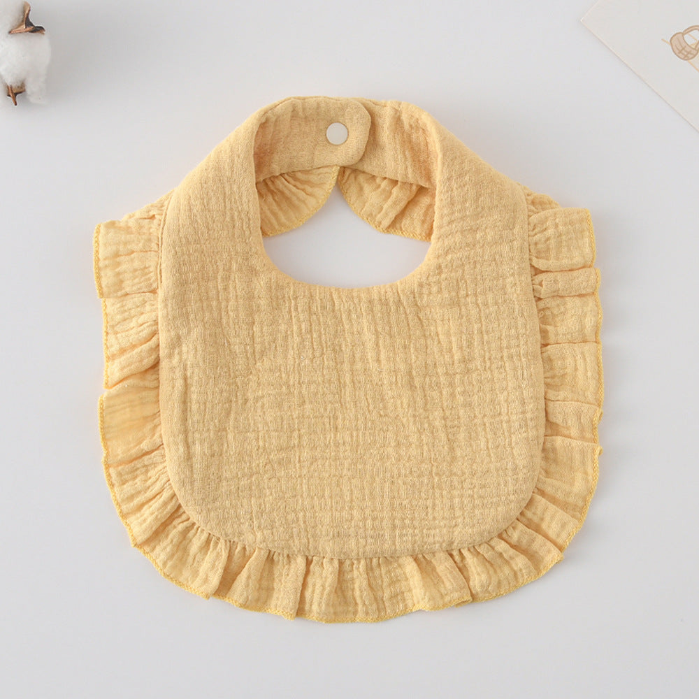 Baby Bib w/ Ruffle Trim