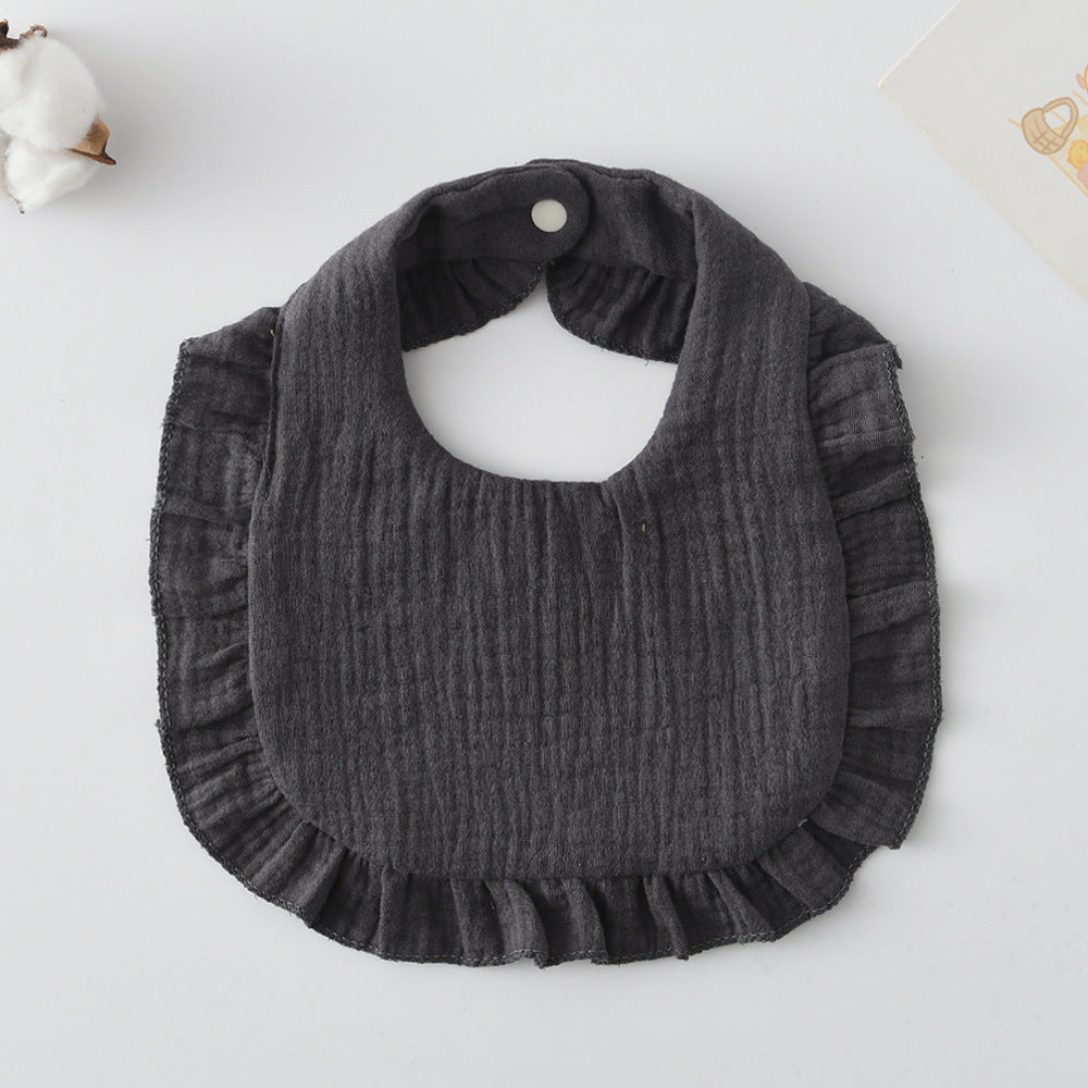 Baby Bib w/ Ruffle Trim