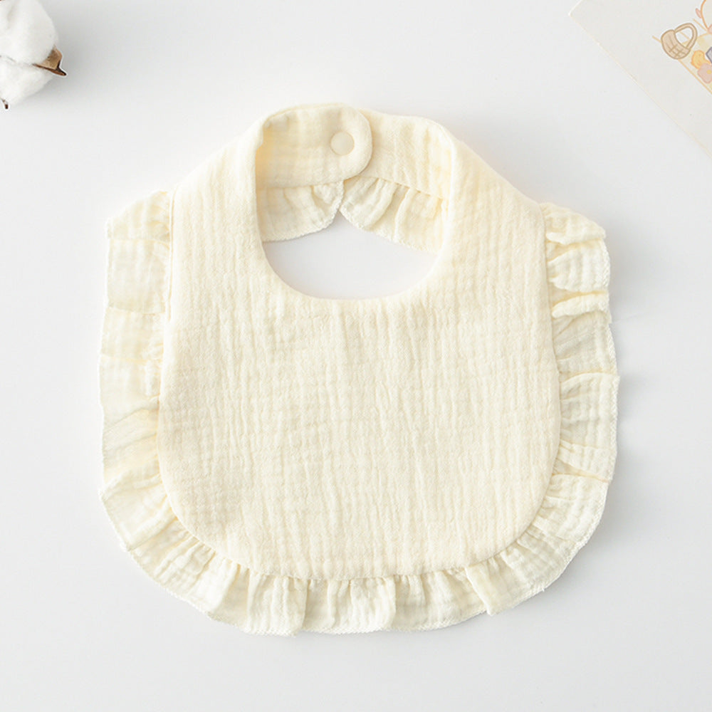 Baby Bib w/ Ruffle Trim