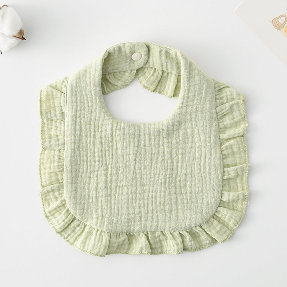 Baby Bib w/ Ruffle Trim
