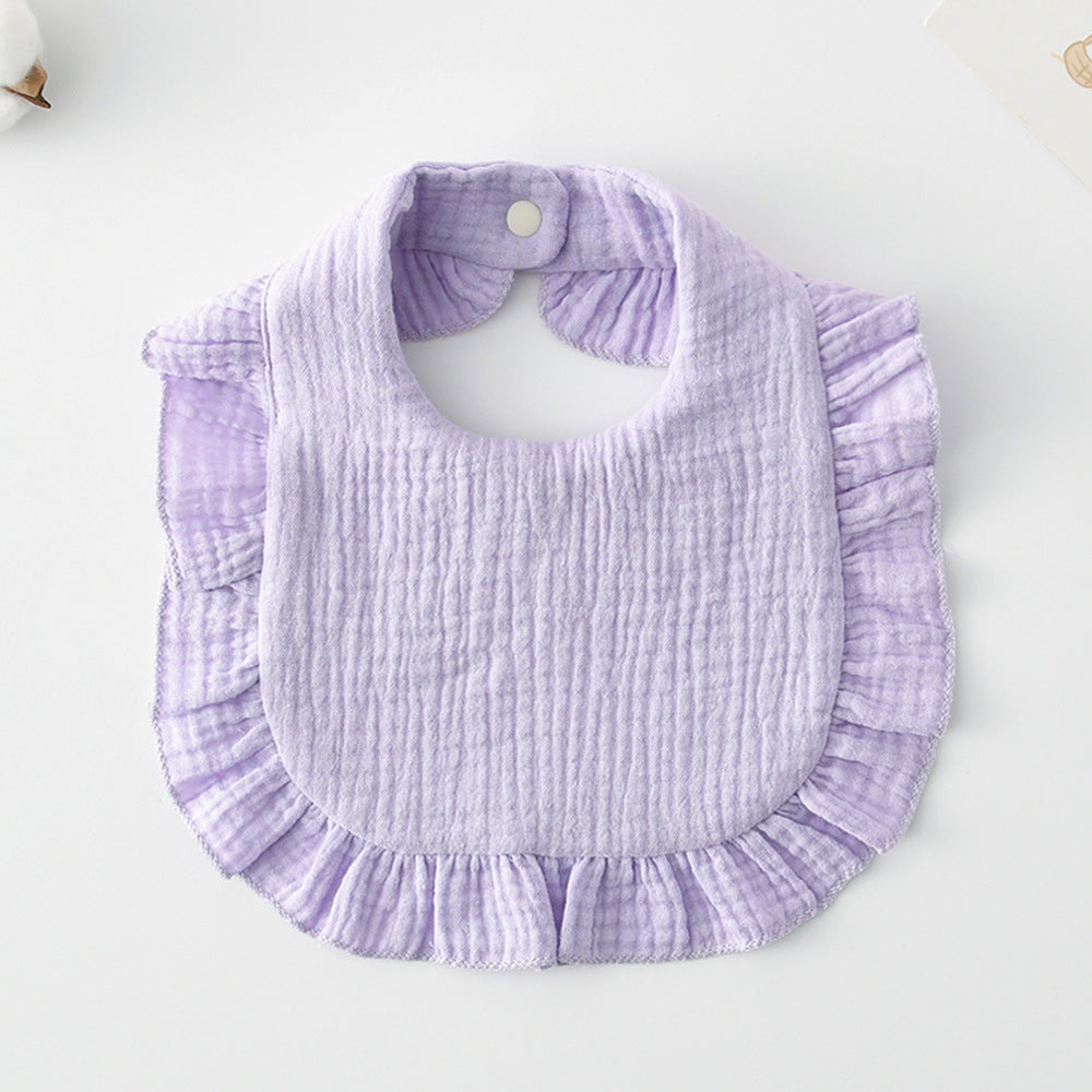 Baby Bib w/ Ruffle Trim