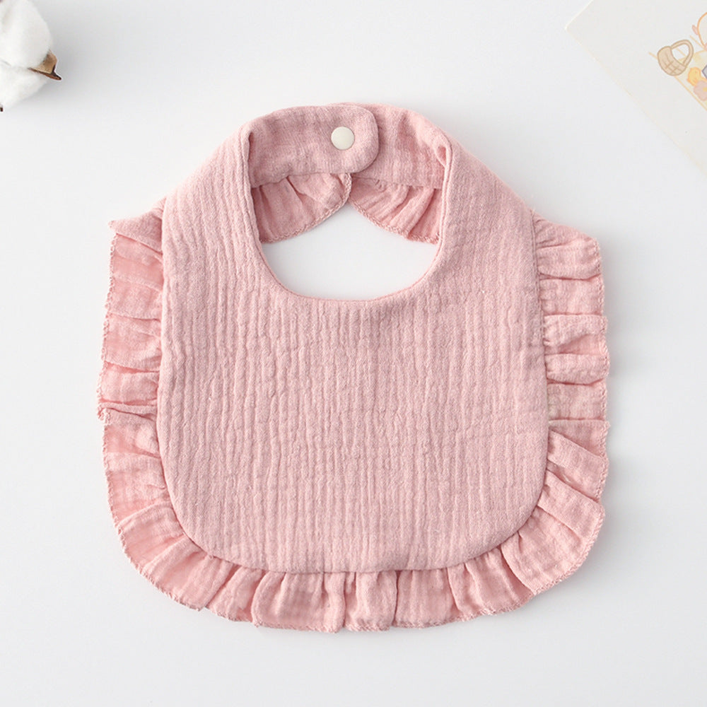 Baby Bib w/ Ruffle Trim