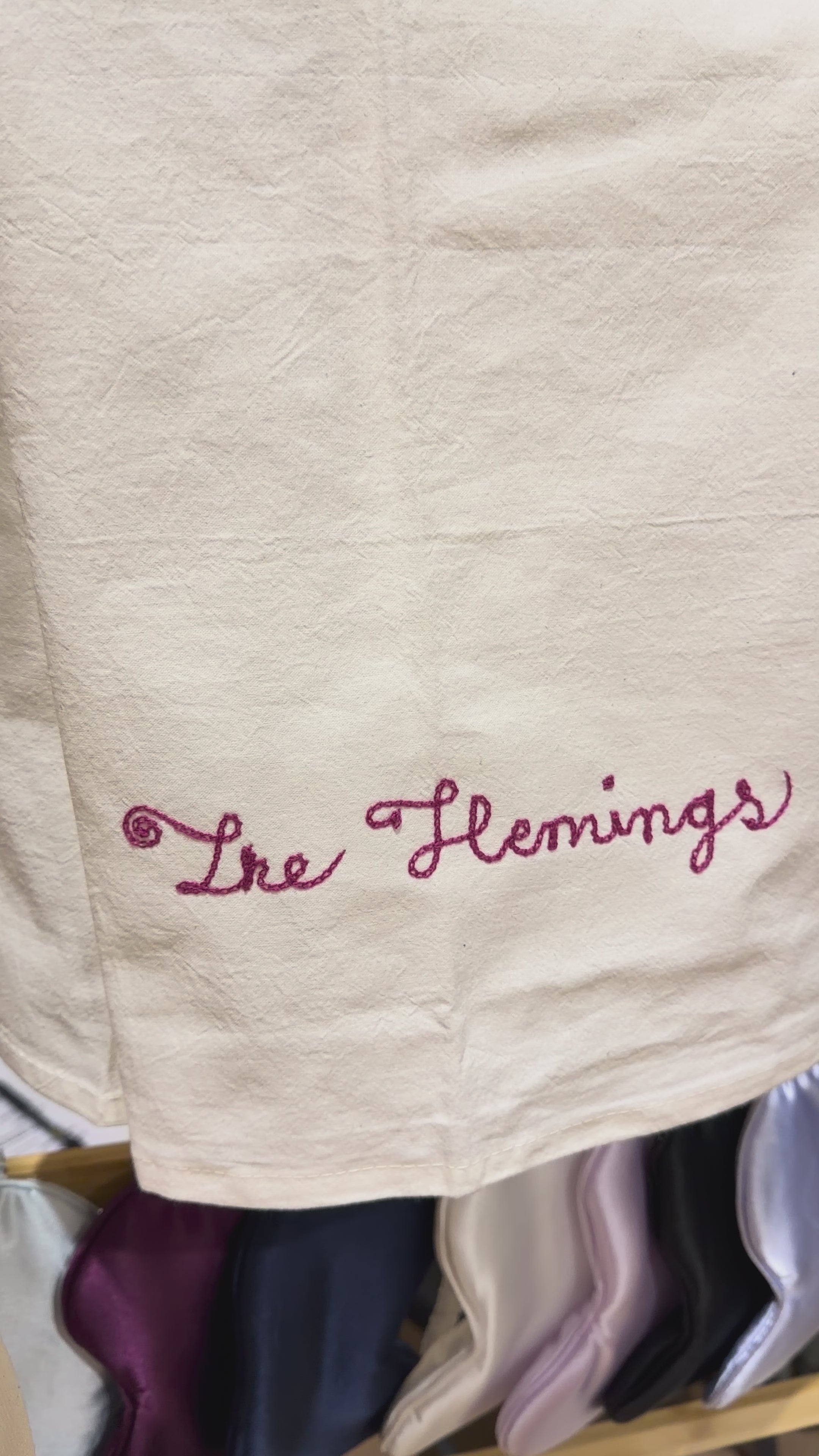 Chainstitched Flour Sack Kitchen Towel